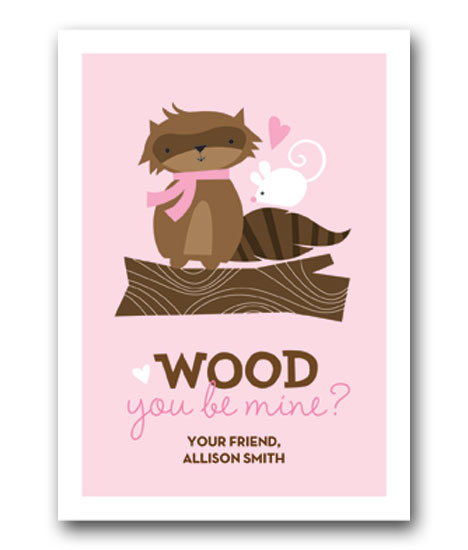 Stacy Claire Boyd - Children's Petite Valentine's Day Cards (Wood You Be Mine)